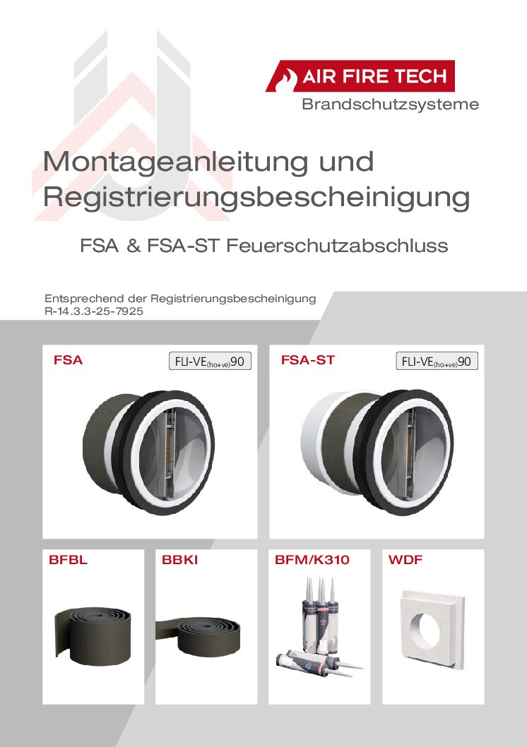 FSA et FSA-ST – Instructions de montage – allemand (5,00 Mo)