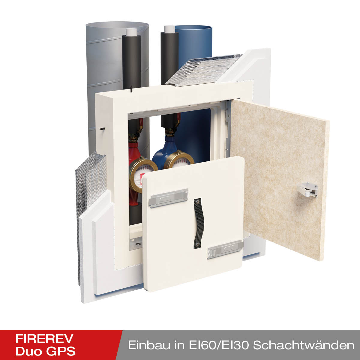 Abbildung - Einbau - FIREREV Duo GPS EI60_EI30