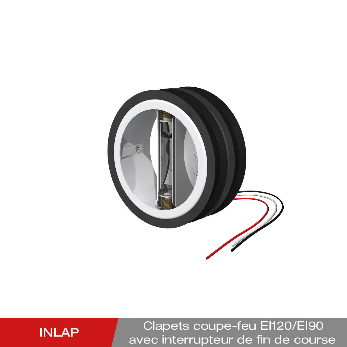 Produit - INLAP-E Clapet coupe-feu avec interrupteur de fin de course