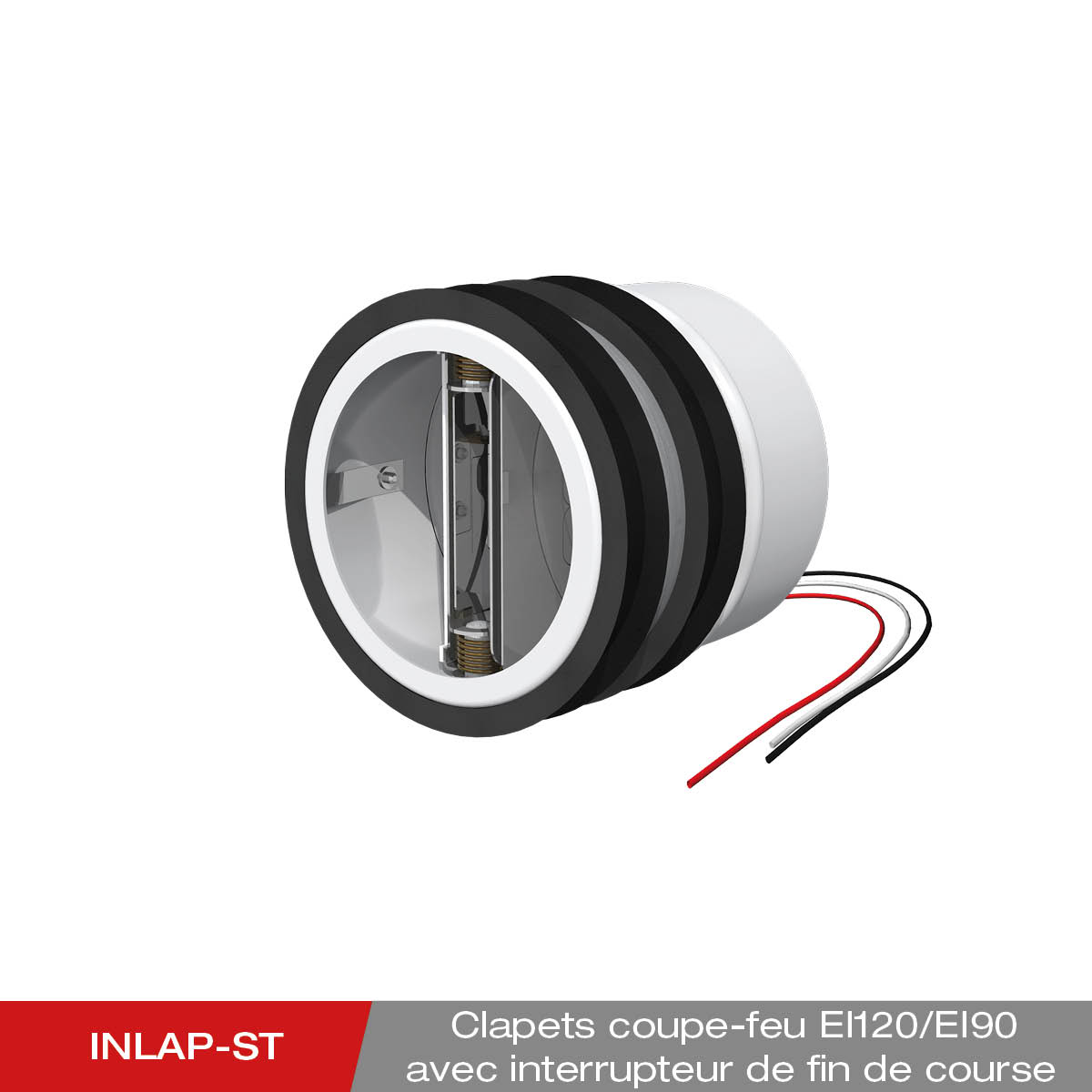 Produit - INLAP-STE Clapet coupe-feu avec interrupteur de fin de course
