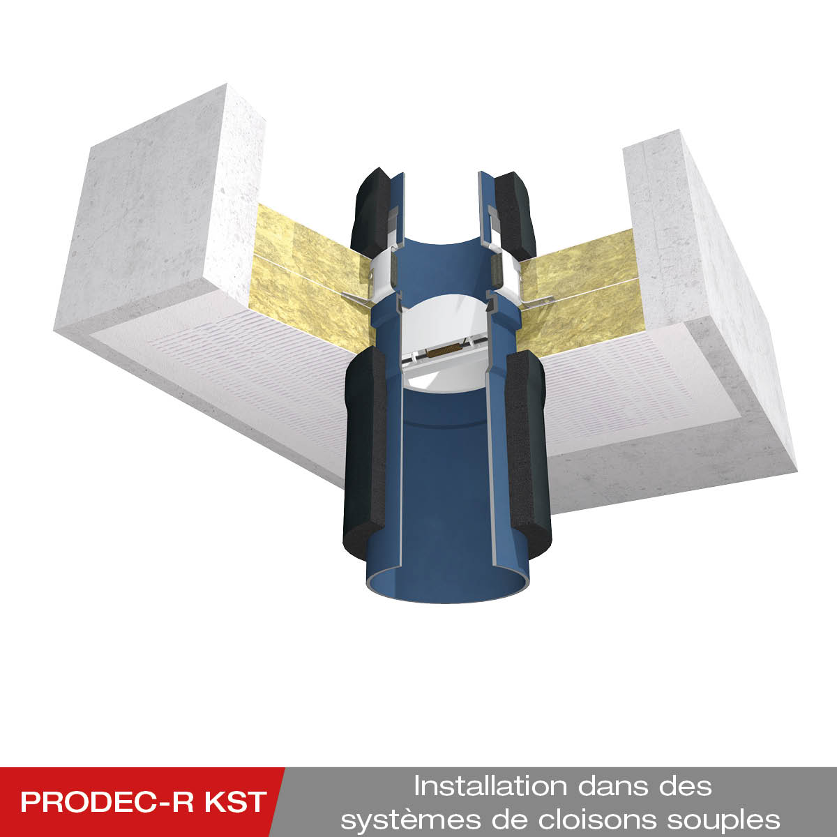 Montage - PRODEC-R KST en cloison souple