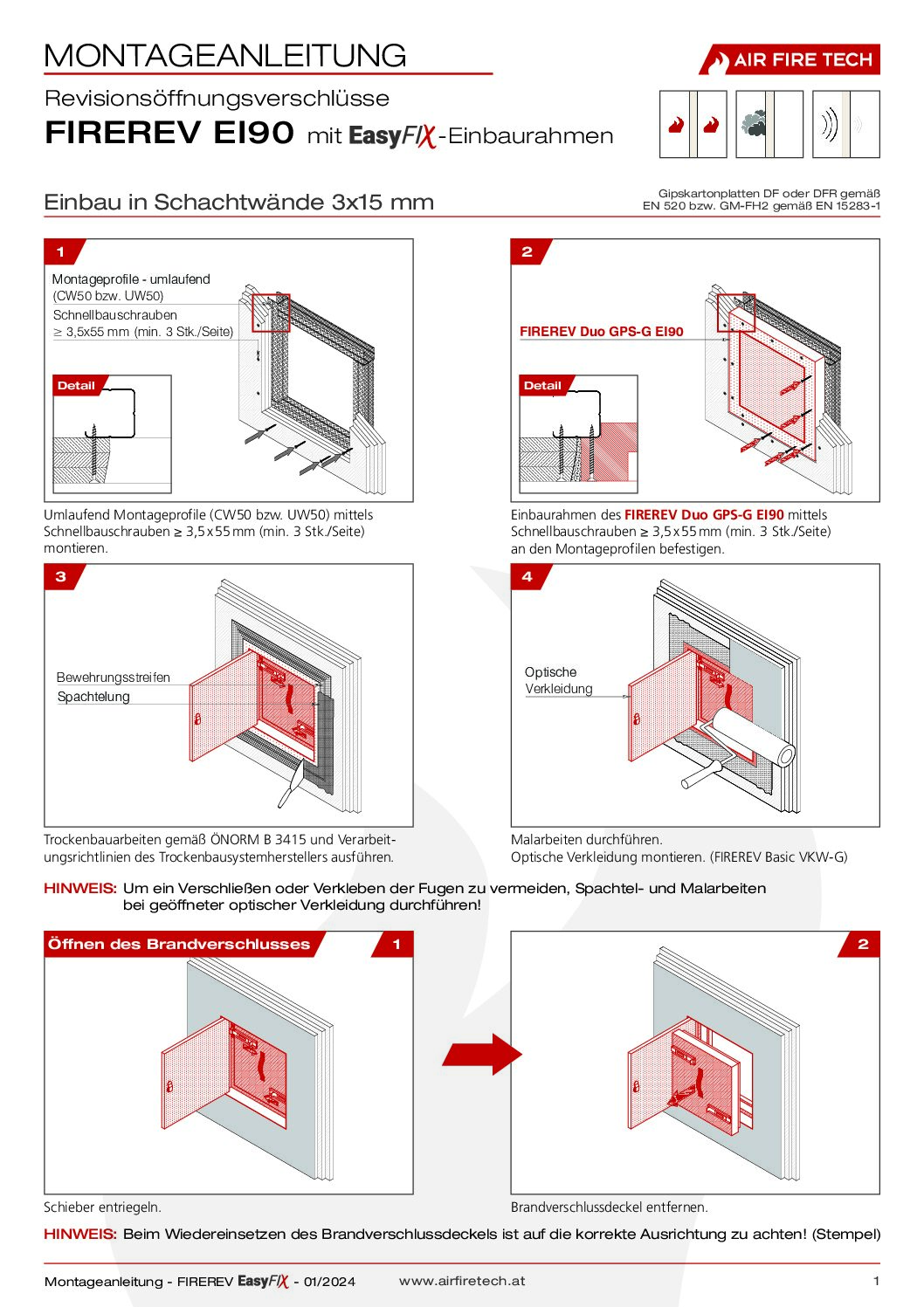 FIREREV Wall EasyFix – Installation Instructions – German (0.67 MB)