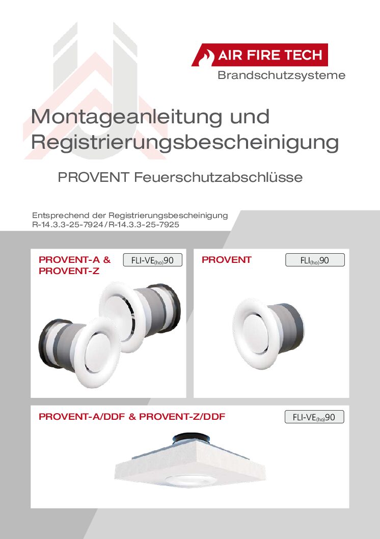 PROVENT – Notice de montage – allemand (1,00 Mo)